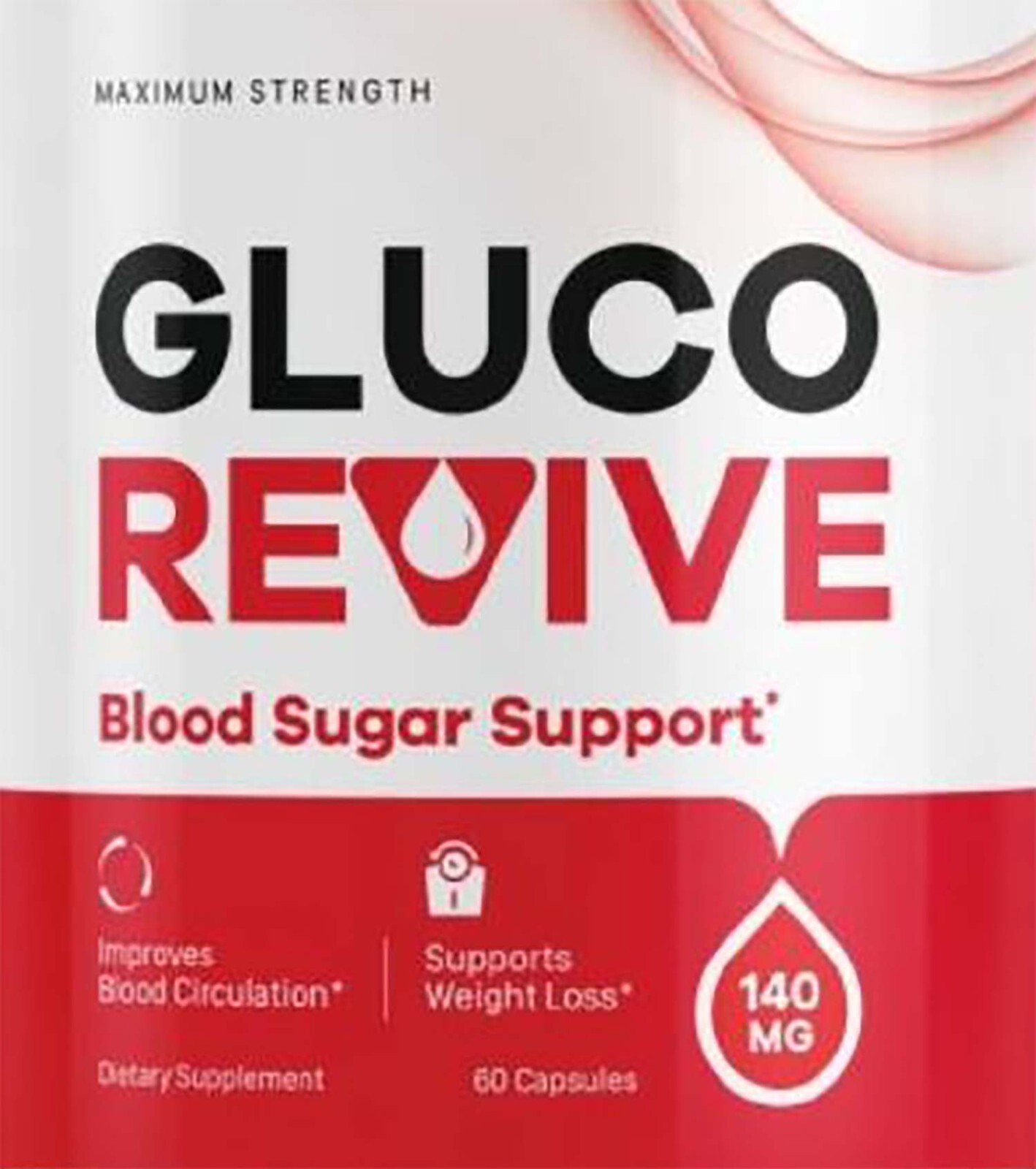 Gluco Revive Blood Health Support Supplement 60 Capsules Genuine GlucoRevive