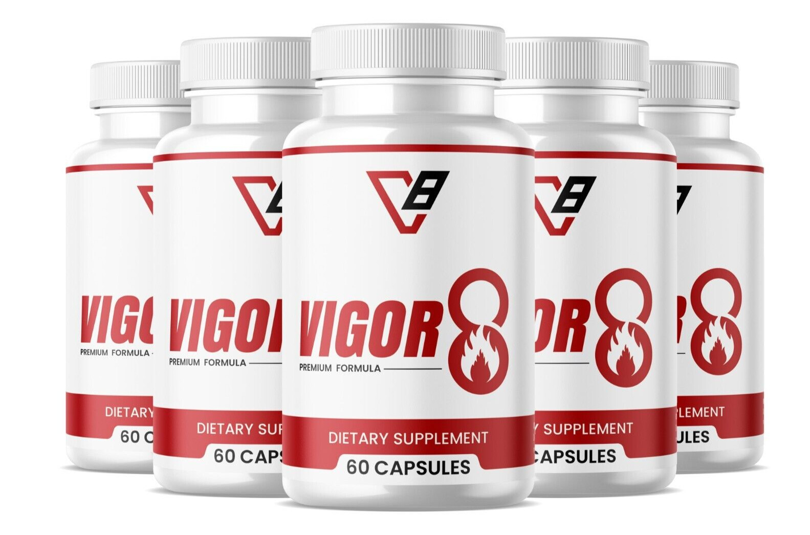 Vigor8 Vigor 8 pills For ED BIGD Vigor supplement for men 300 capsules 5 pack