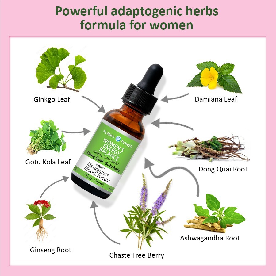 Women’s Hormonal Balance-Daily Herbal Drops. Menopause, PMS, Mood. Ashwagandha+6