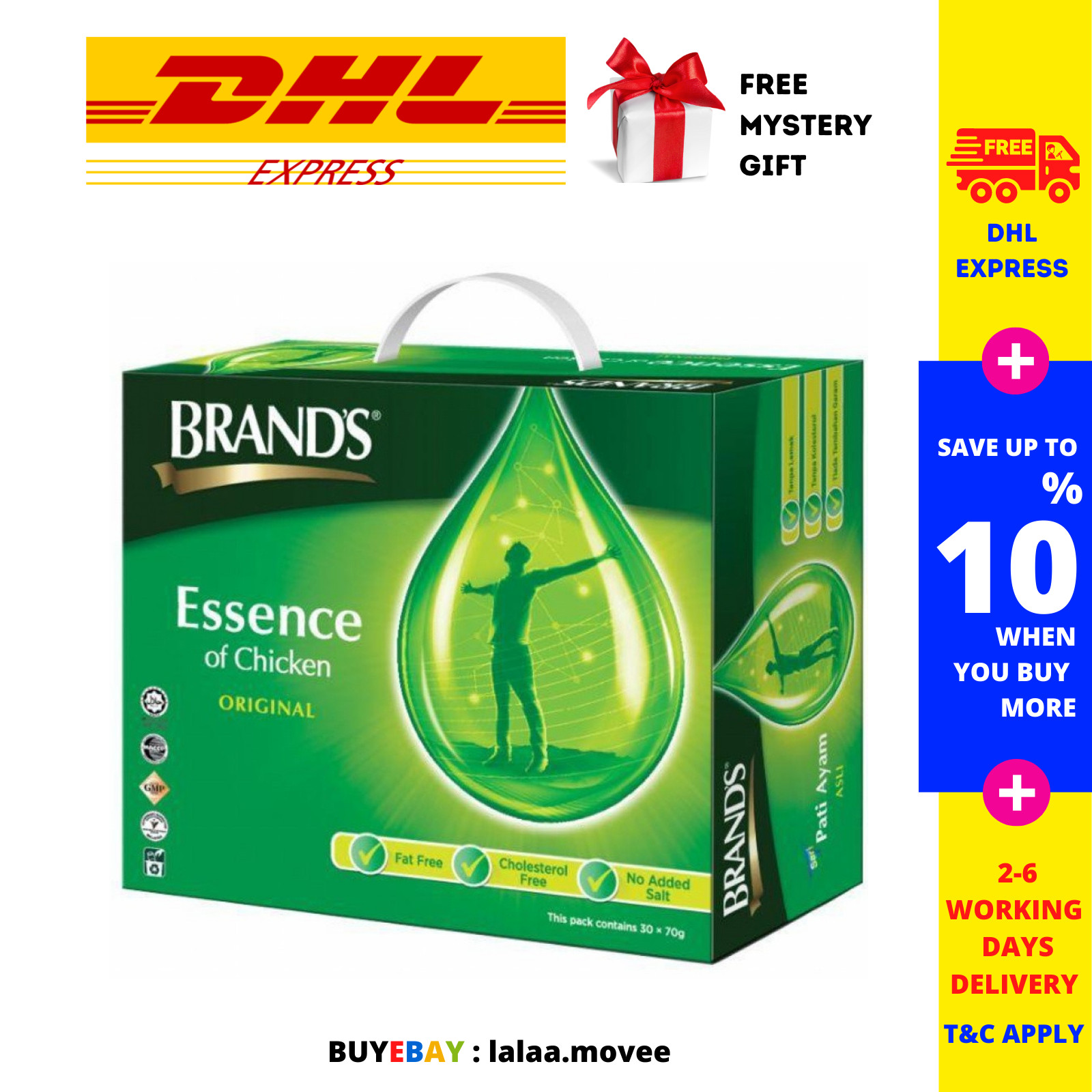 BRAND’S Essence of Chicken Original 70g x 30 Bottles FREE DHL Ship