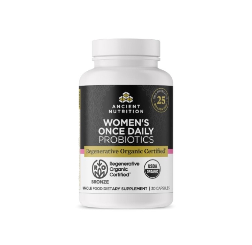Ancient Nutrition Regenerative Organic Certified Women’s Once Daily Probiotics