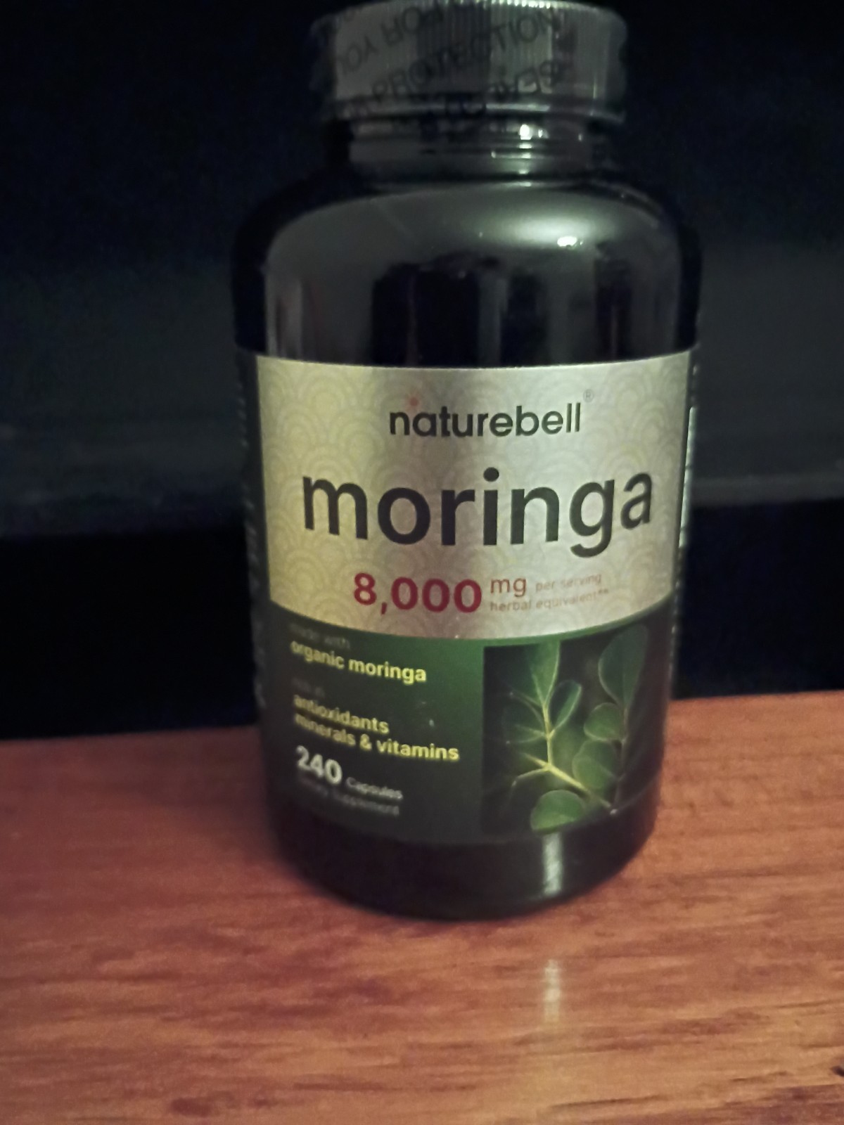 NatureBell Moringa Oleifera 8000Mg 240 Capsules Organic Skin & Immune Supplement