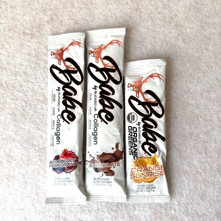 Bucked Up Babe Collagen & Organic Greens 497 – 3 Pack Chocolate Blueberry Orange