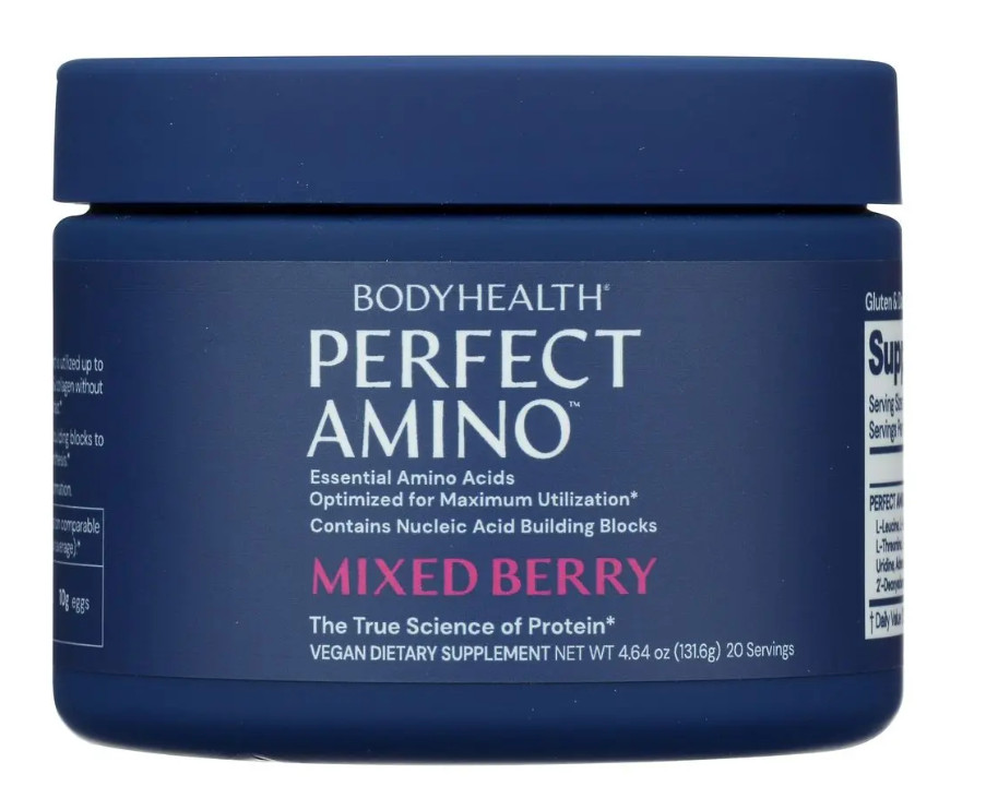 Bodyhealth Perfect Amino Essential Amino Acid Powder, 4.6 oz (20 servings) Berry
