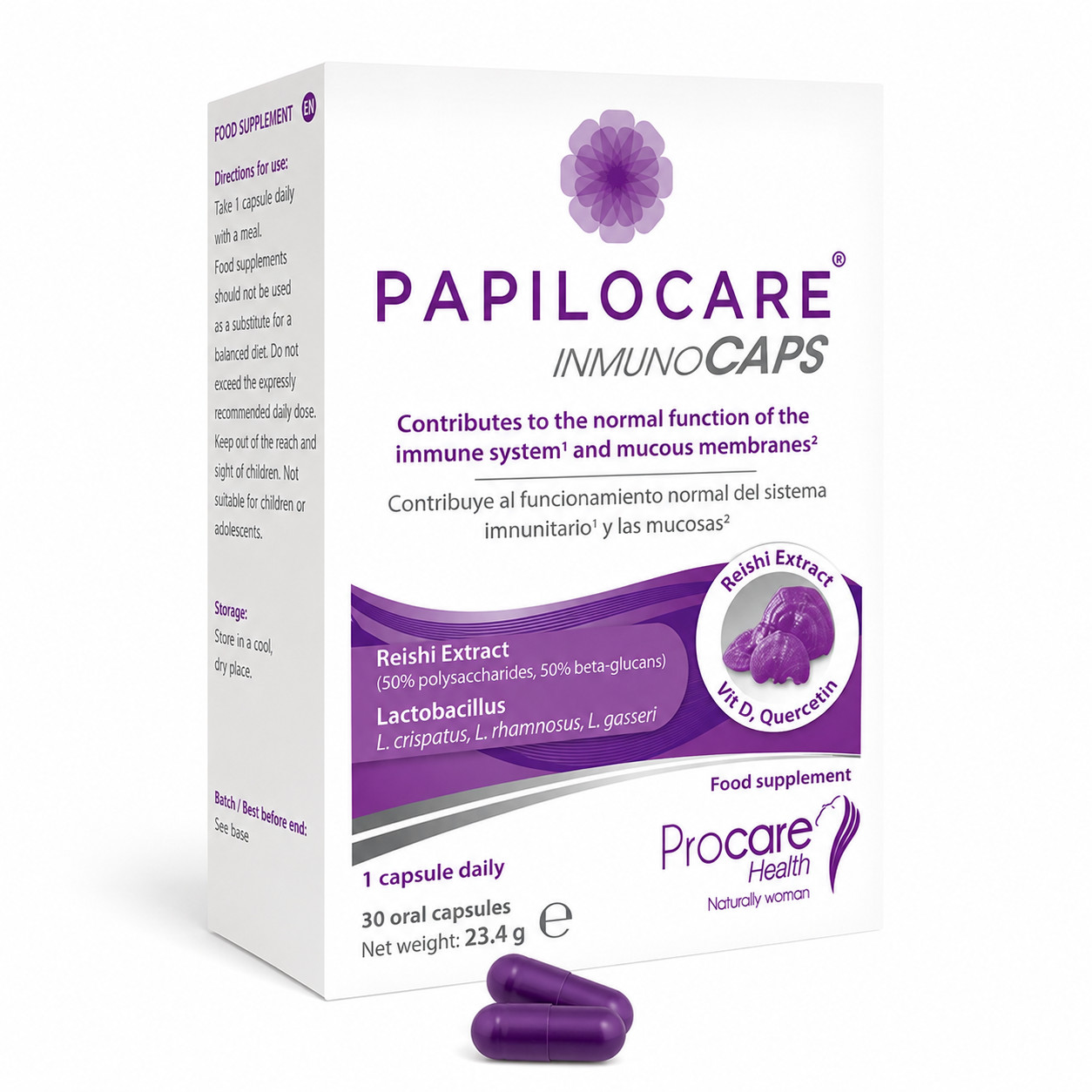 PAPILOCARE INMUNOCAPS – Immune & Mucosal Support Capsules