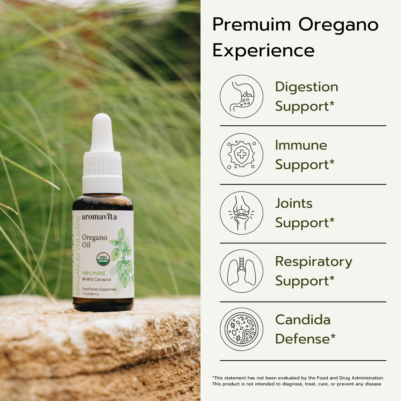 100% Pure Organic Greek Oregano Oil Certified Undiluted Oregano Oil