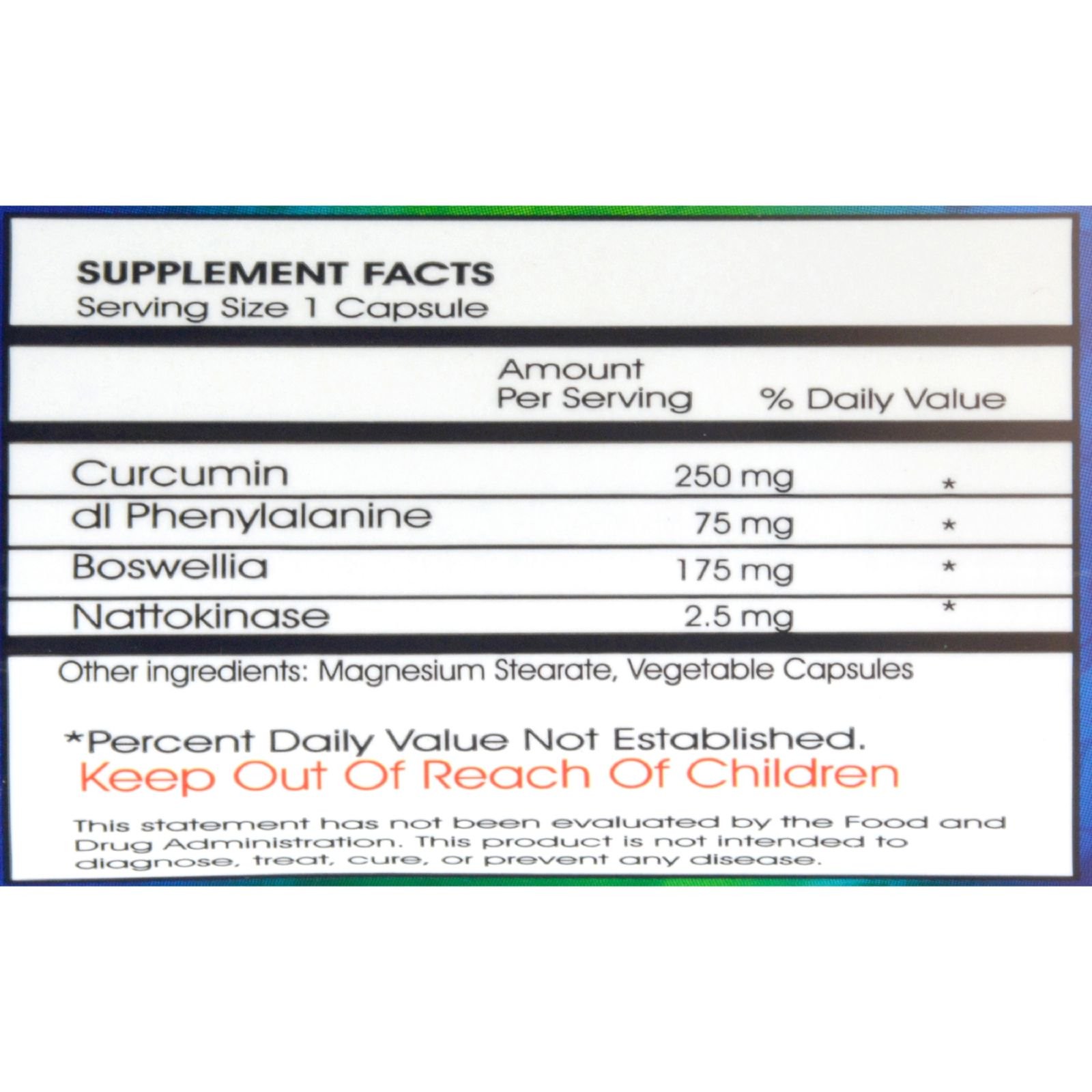 Oxylife Phenocane Curcumin & DLPA Vegetarian Dietary Supplement 120 Count