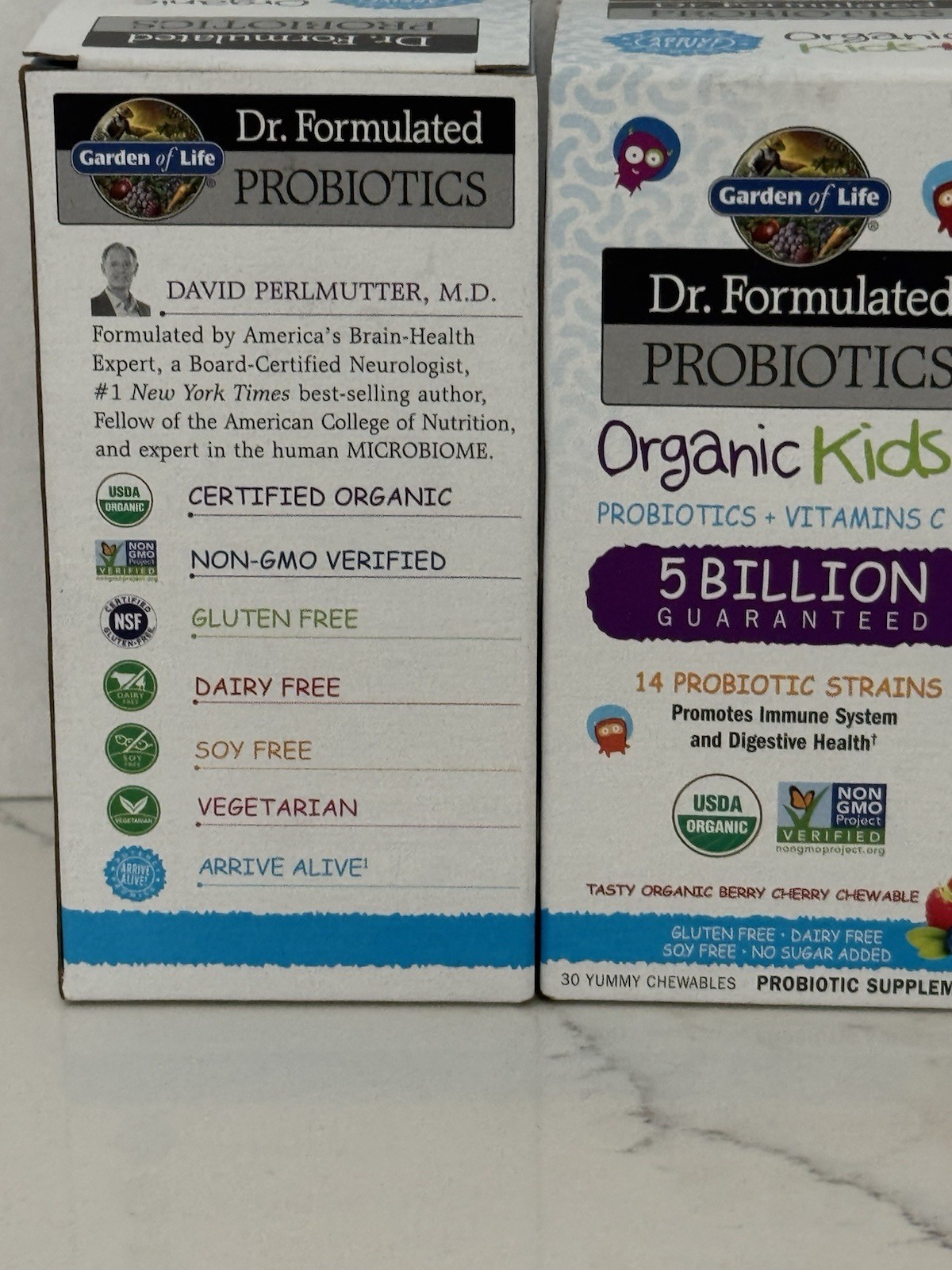 30*Garden of Life Dr. Formulated Probiotic Organic Kids+ 5 Billion CFU 14Strains