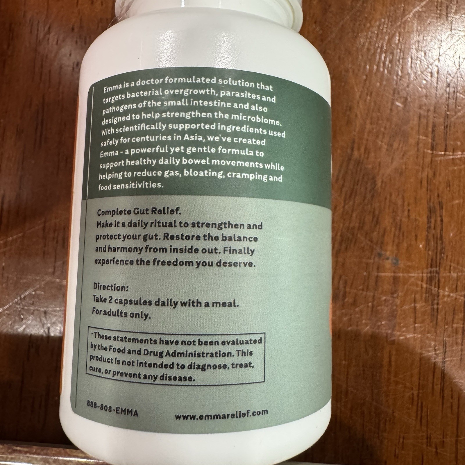 Emma Relief Supplement Konsciens Keto for Gut Bloating 60 Capsules Exp 2027