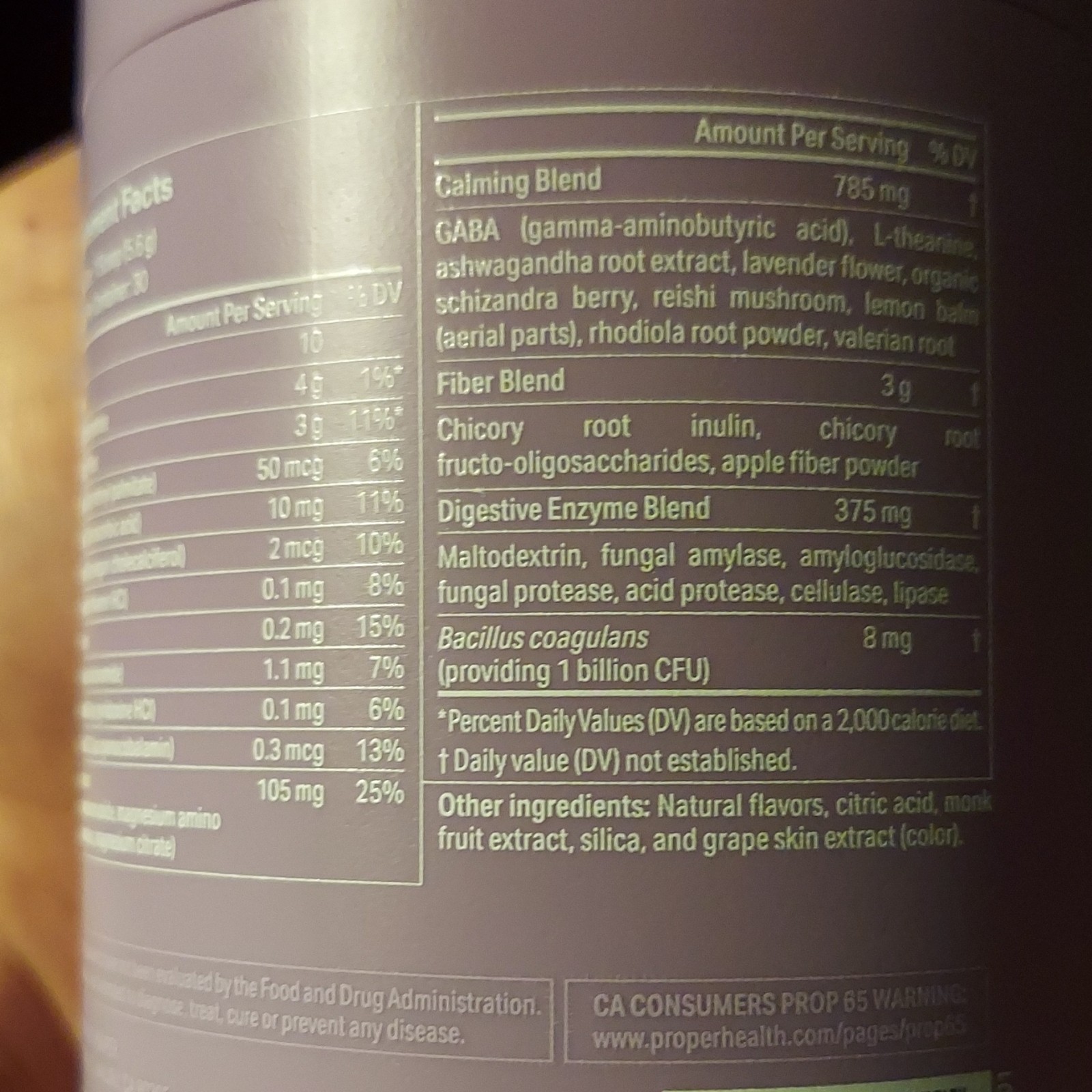 Proper, The Lavenders Calming Aid. Magnesium Supplement Relaxation Lemonade 5.92