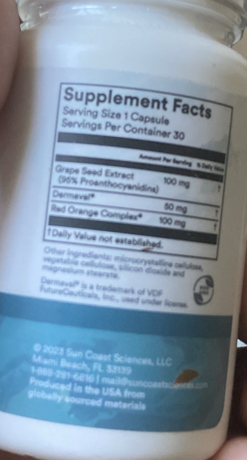 NEW & SEALED – SUN COAST SCIENCES ElastiVive for skin – 30 caps. 05/27