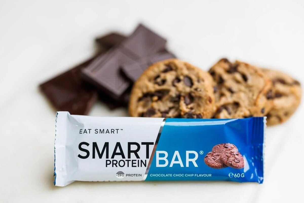 New Smart Protein Bar Chocolate Choc Chip 60g x 12 Bars by Smart Diet Solutions