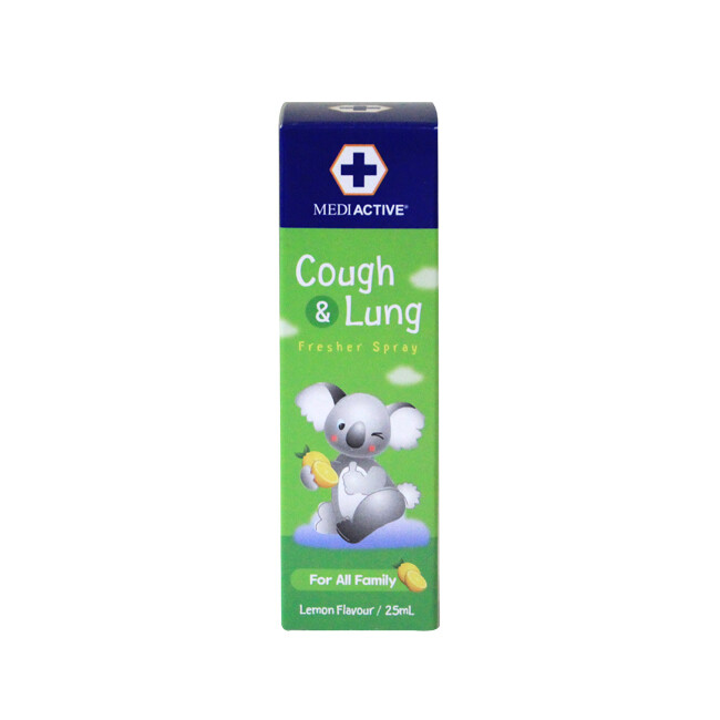 Mediactive Cough&Lung Fresher Spray 25ml (Lemon)