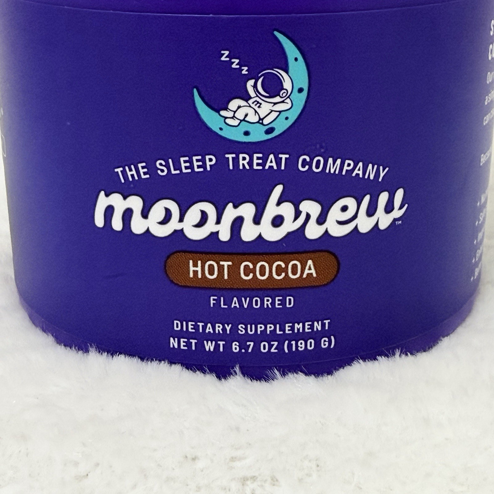 Moonbrew Hot Cocoa Magnesium Sleep Blend No Melatonin 6.7oz 25 Servings 02/28