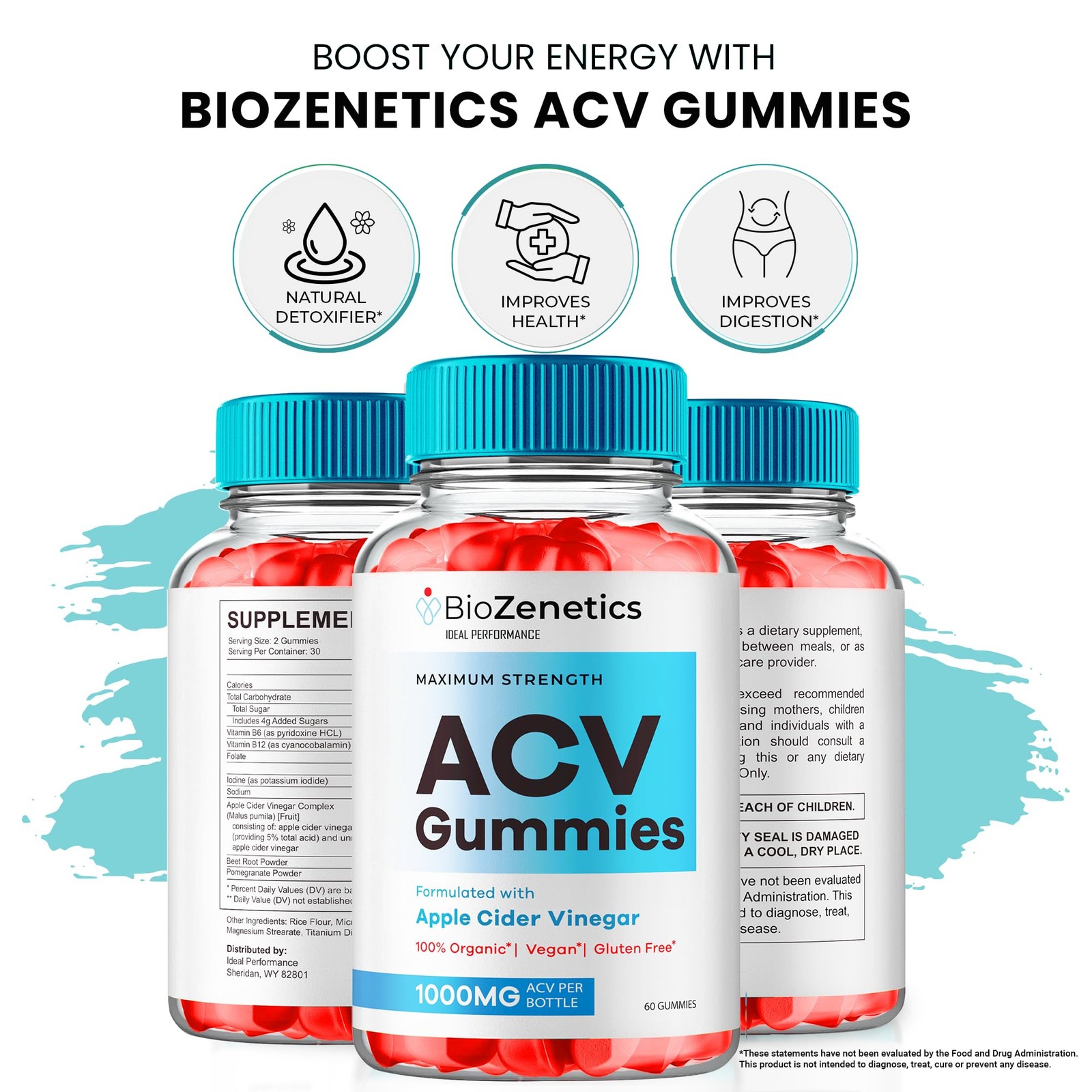 Bio Zenetics Weight Management Digestive Supplement – 120 Gummies (2 Pack)