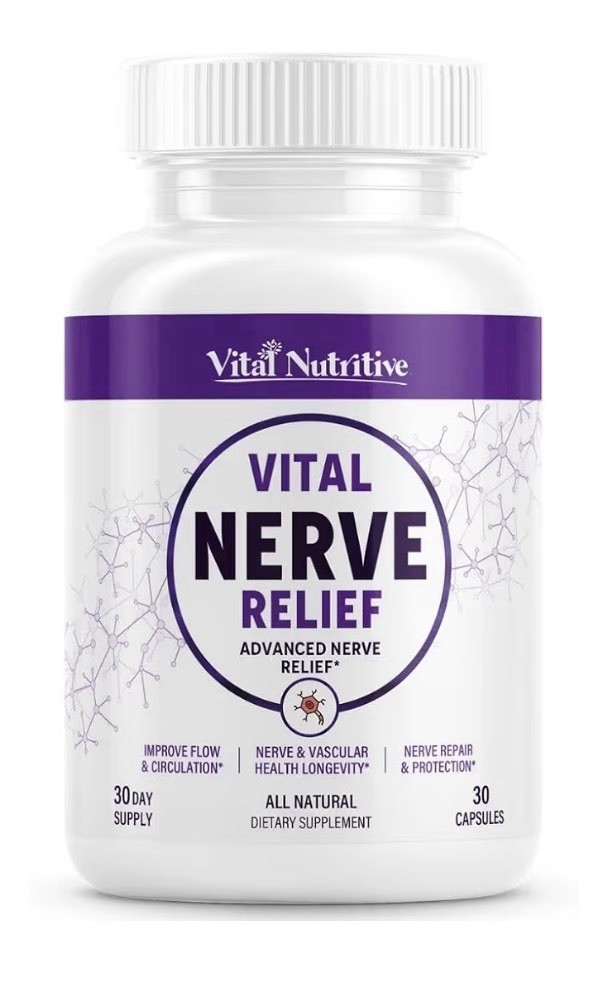 Vital Nutritive Vital Nerve Relief Flow Circulation Vascular Health 30 Capsules