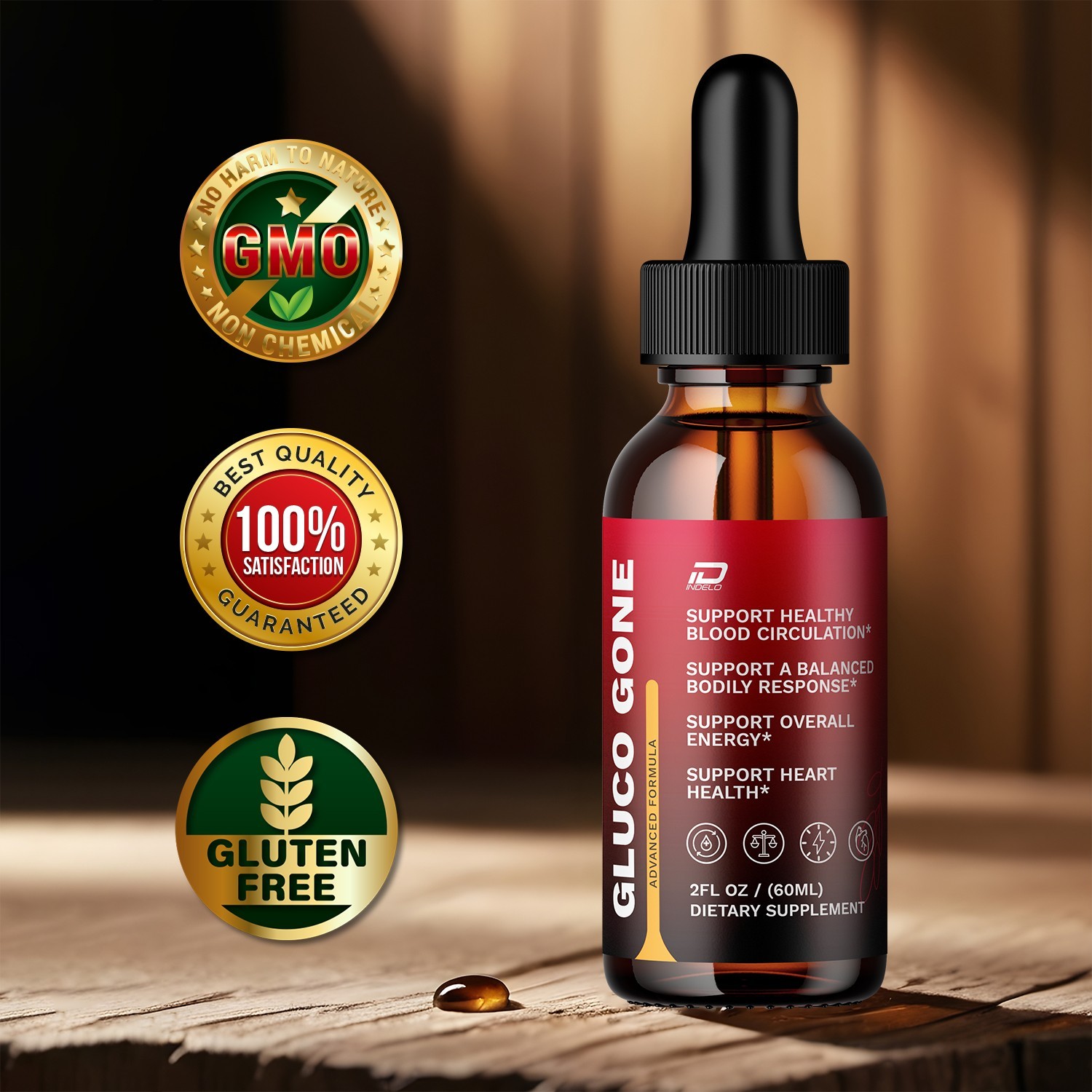 (2 Pack) Gluco Gone Liquid Drops – GlucoGone Drops Extra Strength All Natural