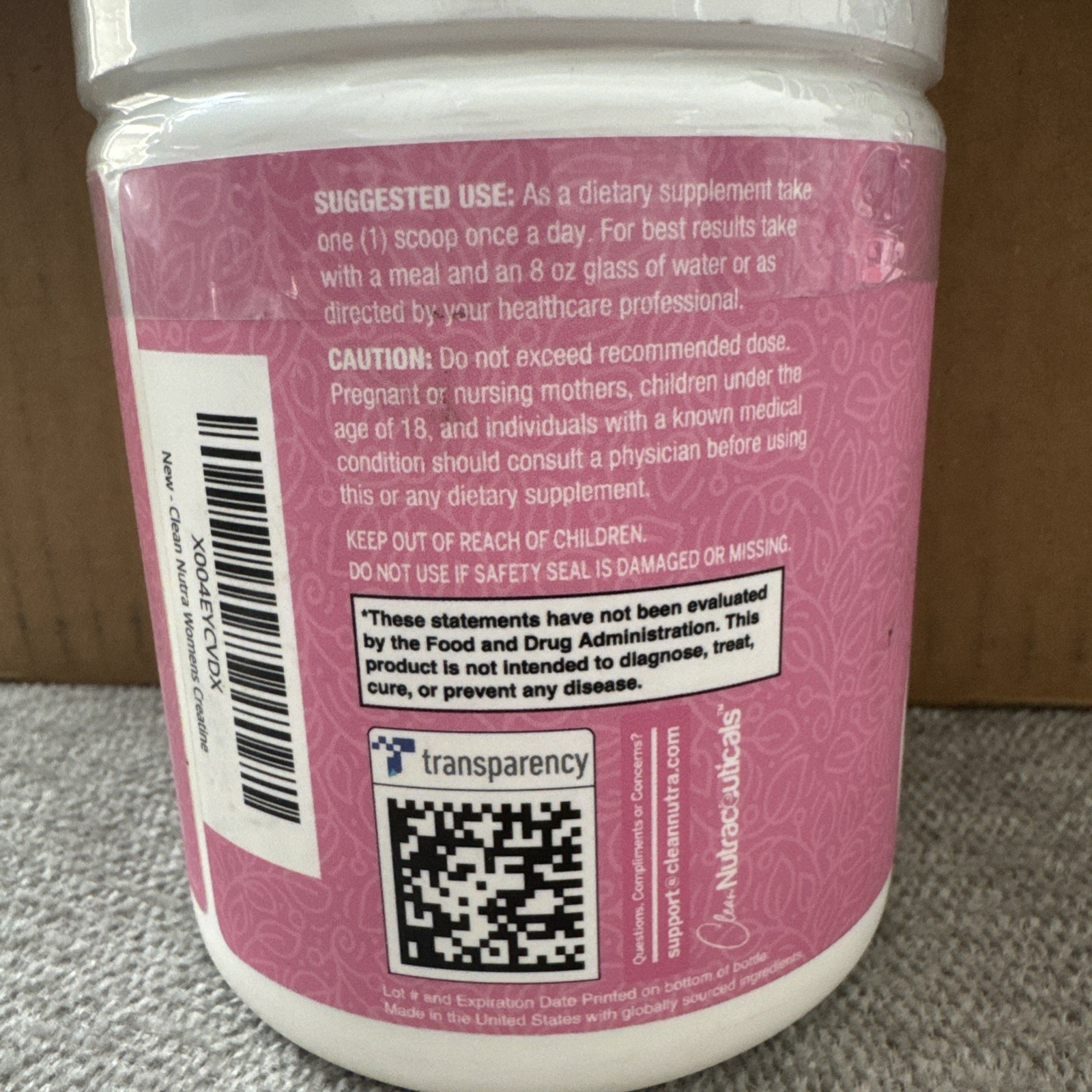 Clean Nutra Shelf Builder Women’s Creatine Powder Tropical Orange 09/2027 -NEW