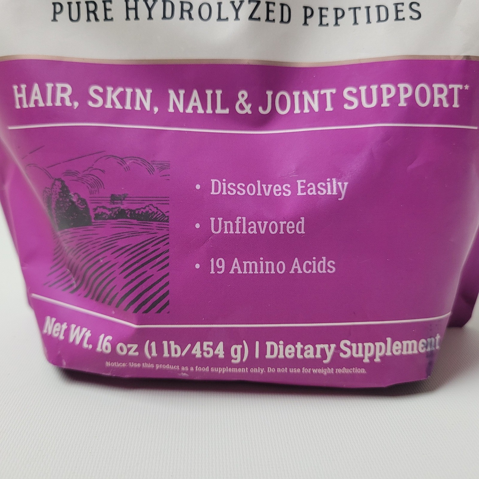 Live Conscious Collagen Peptides Powder 16oz Unflavored Grass-Fed Bovine 05/27
