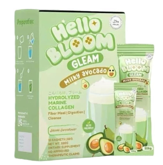 Hello Bloom GLEAM Milky Avocado, 10 Sachets
