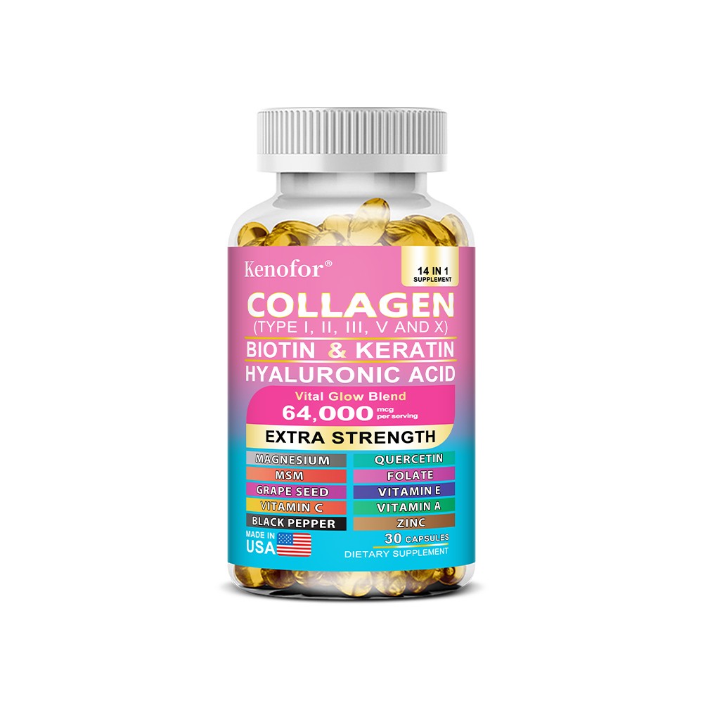 Collagen Supplements Balance Skin Nail Hair Joint Health Vitamins 30-120 Softgel