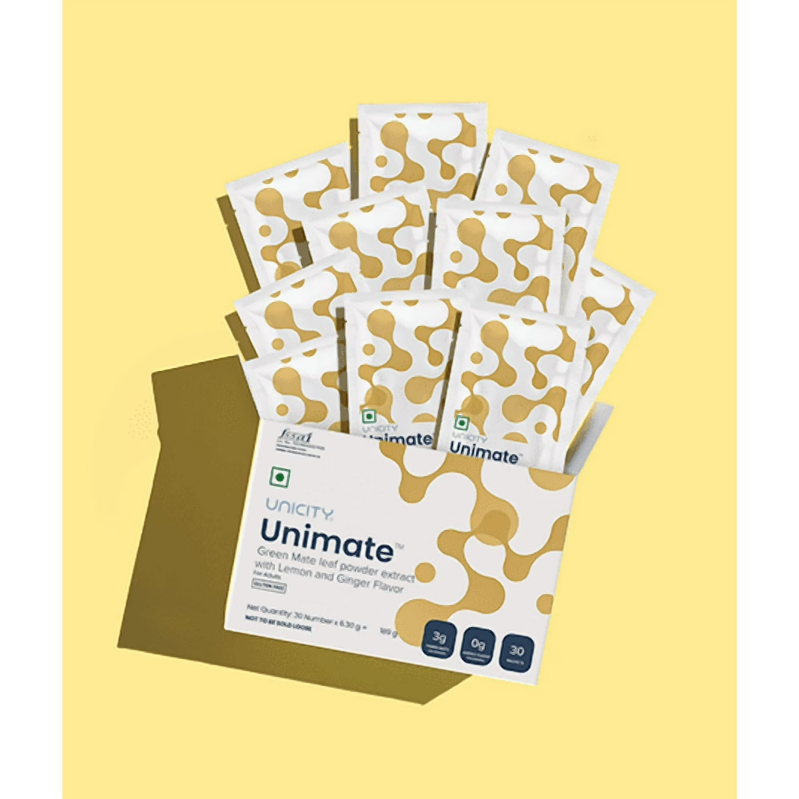 Unicity Unimate Natural Lemon Flavor (30 Sachets)