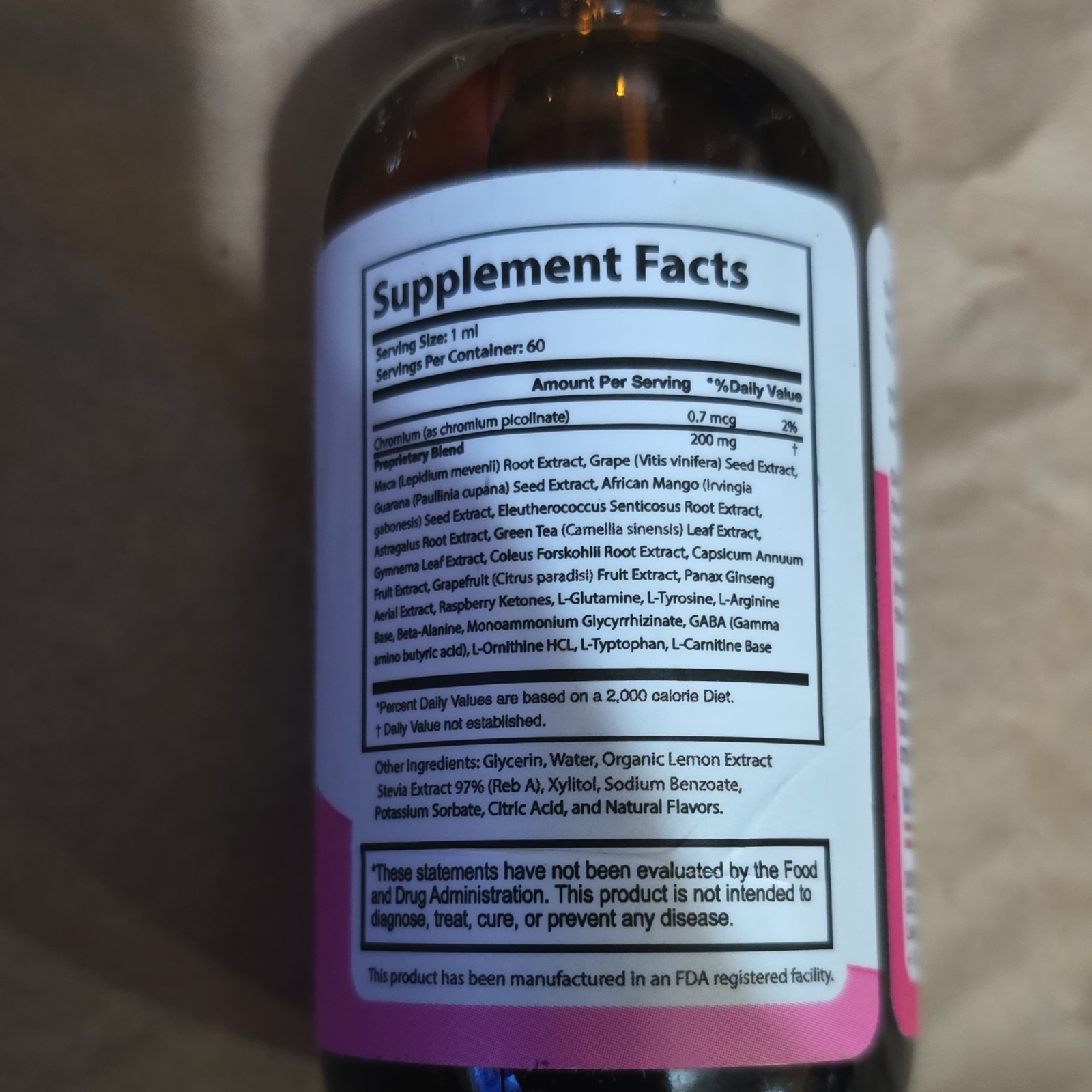 Gelatine Sculpt Dietary Supplement Liquid Drops Lemon 2 fl oz Exp 03/2028