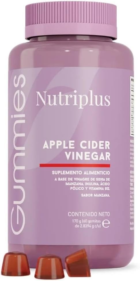 FARMASI NUTRIPLUS APPLE CIDER VINEGAR GUMMIES 60ct 165gr 5.8oz GENUINE NEW!!!