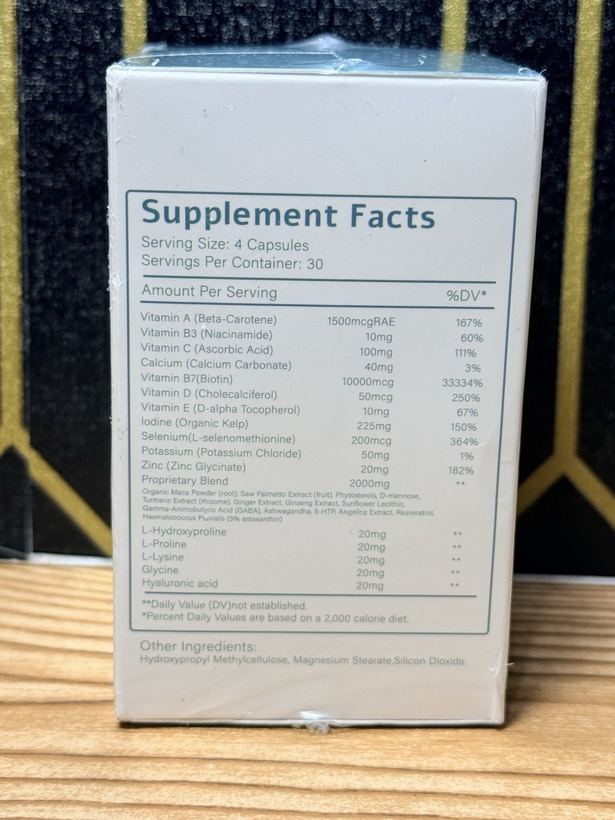 YKSDQ Hair Growth Supplement 120 Capsules Hair Skin & Nails Vitamins New