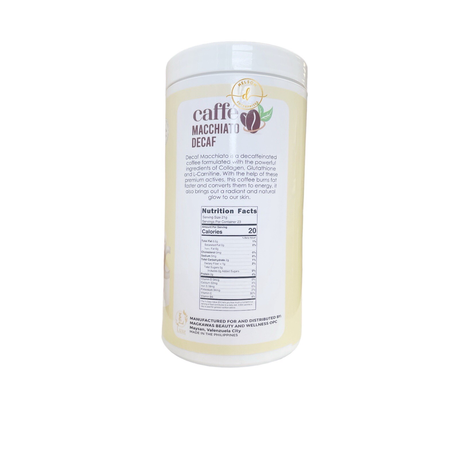 Luxe Slim Half Kilo DECAF Caffe Macchiato