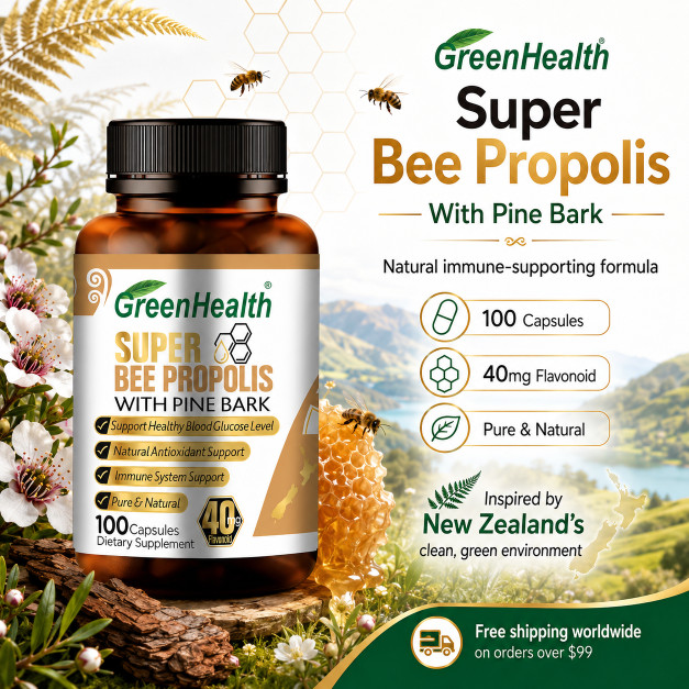 New Zealand Bee Propolis 2600mg x 100 Capsules