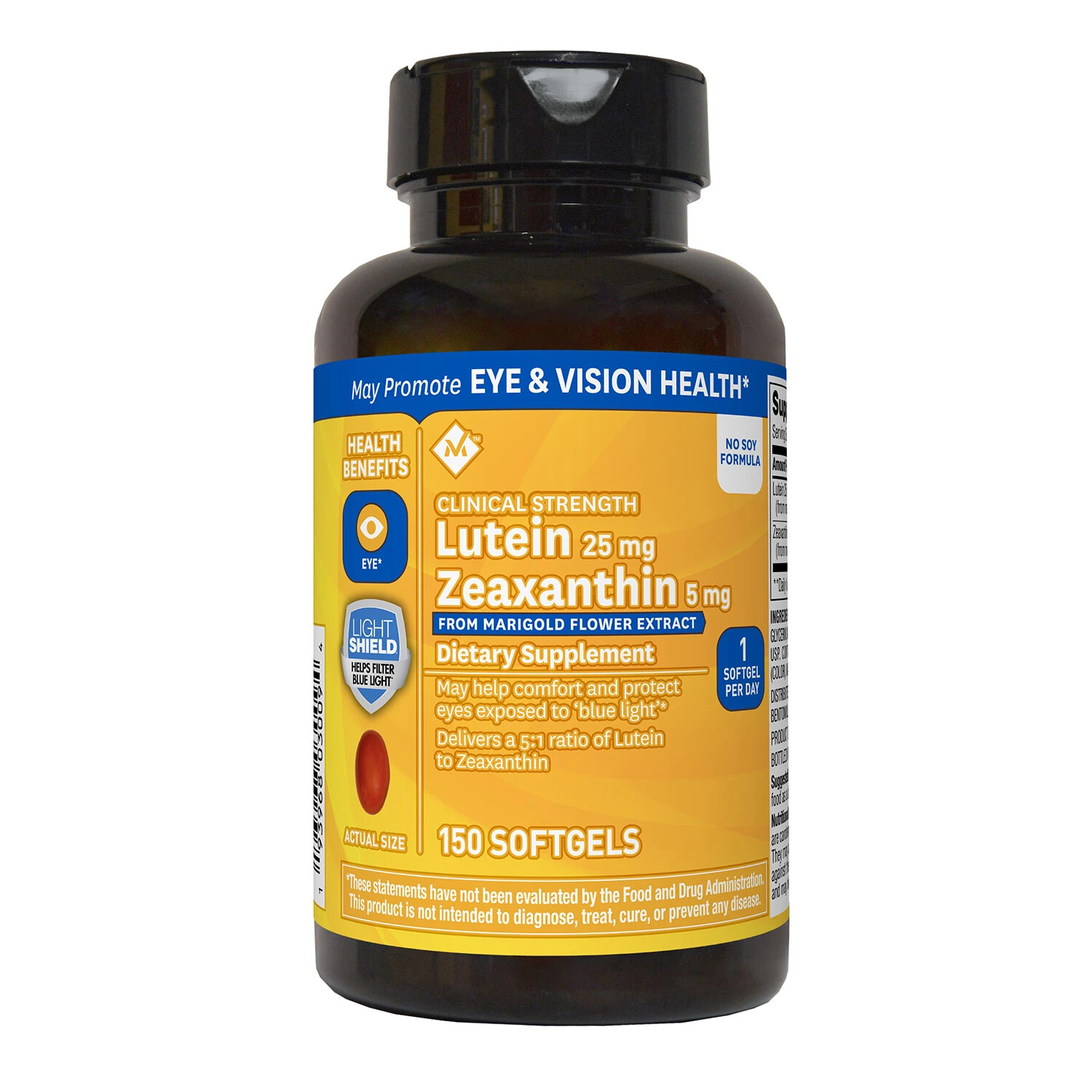 Member’s Mark Lutein 25mg Zeaxanthin 5mg (150 ct.)