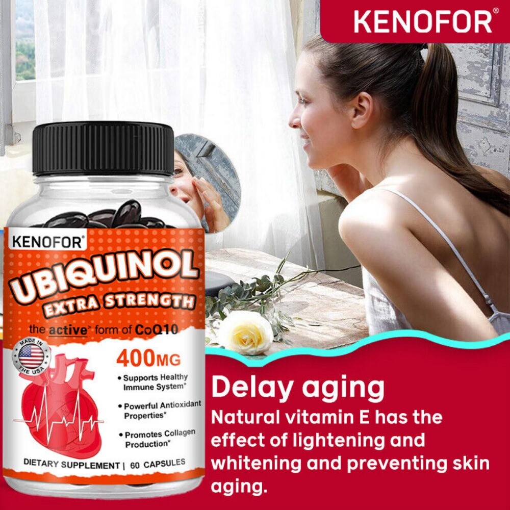 Ubiquinol Coq10 400 Mg, 60 Softgels 3x Better Absorption EXP 7/26