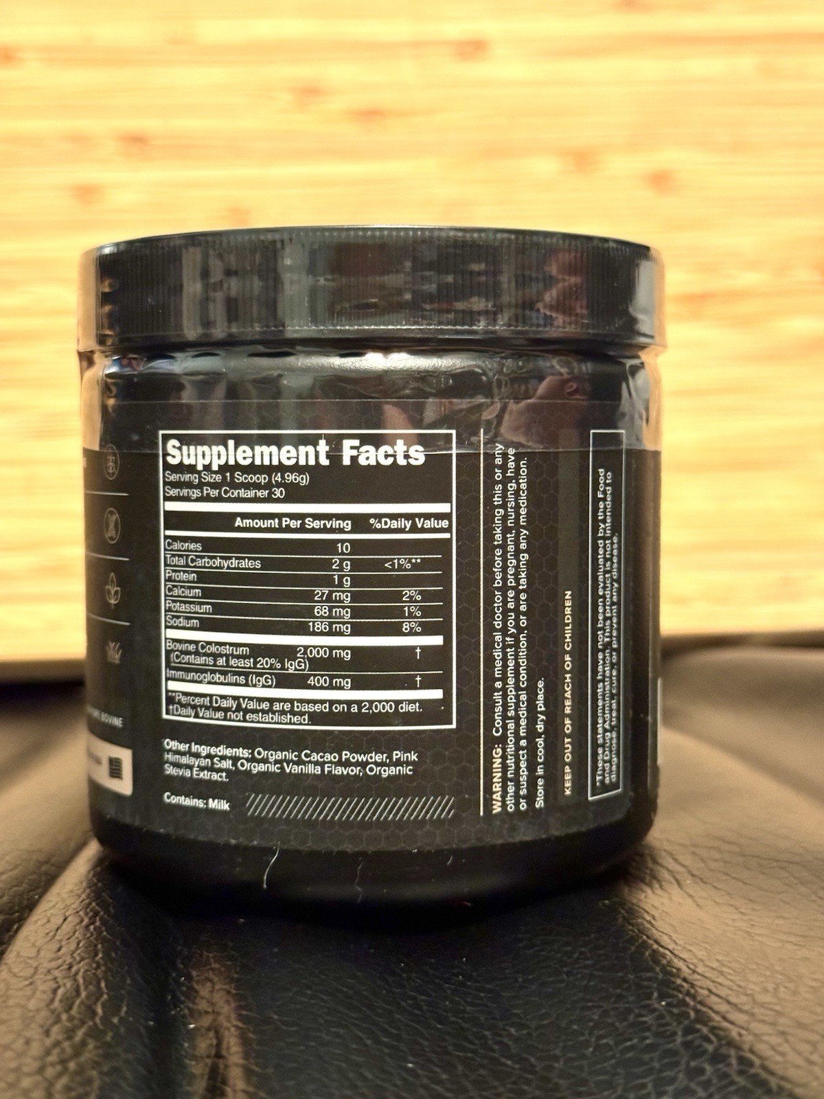 mindhoney Organic Colostrum Superfood Powder Natural Cacao 5.25 oz