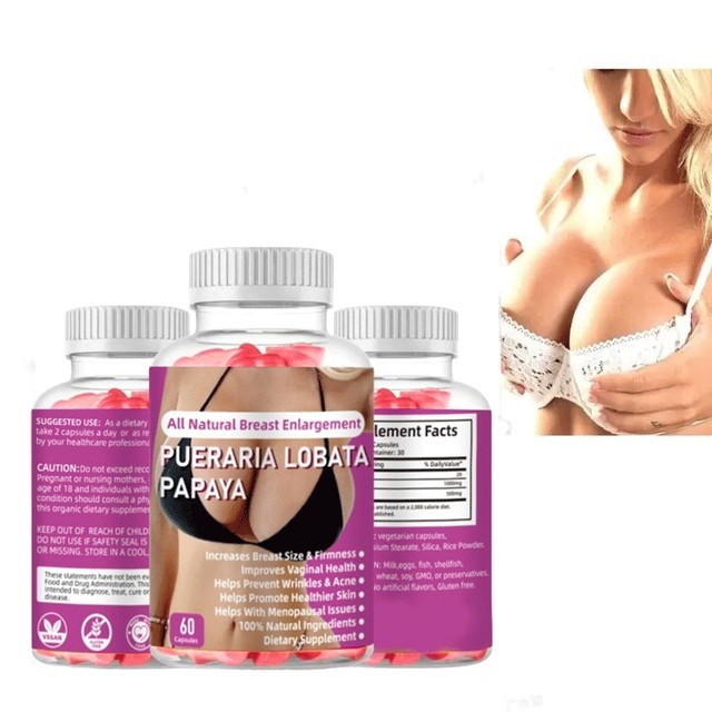 Pueraria Lobata Papaya Gummies 60 Candies – Breast Volumizing Supplement