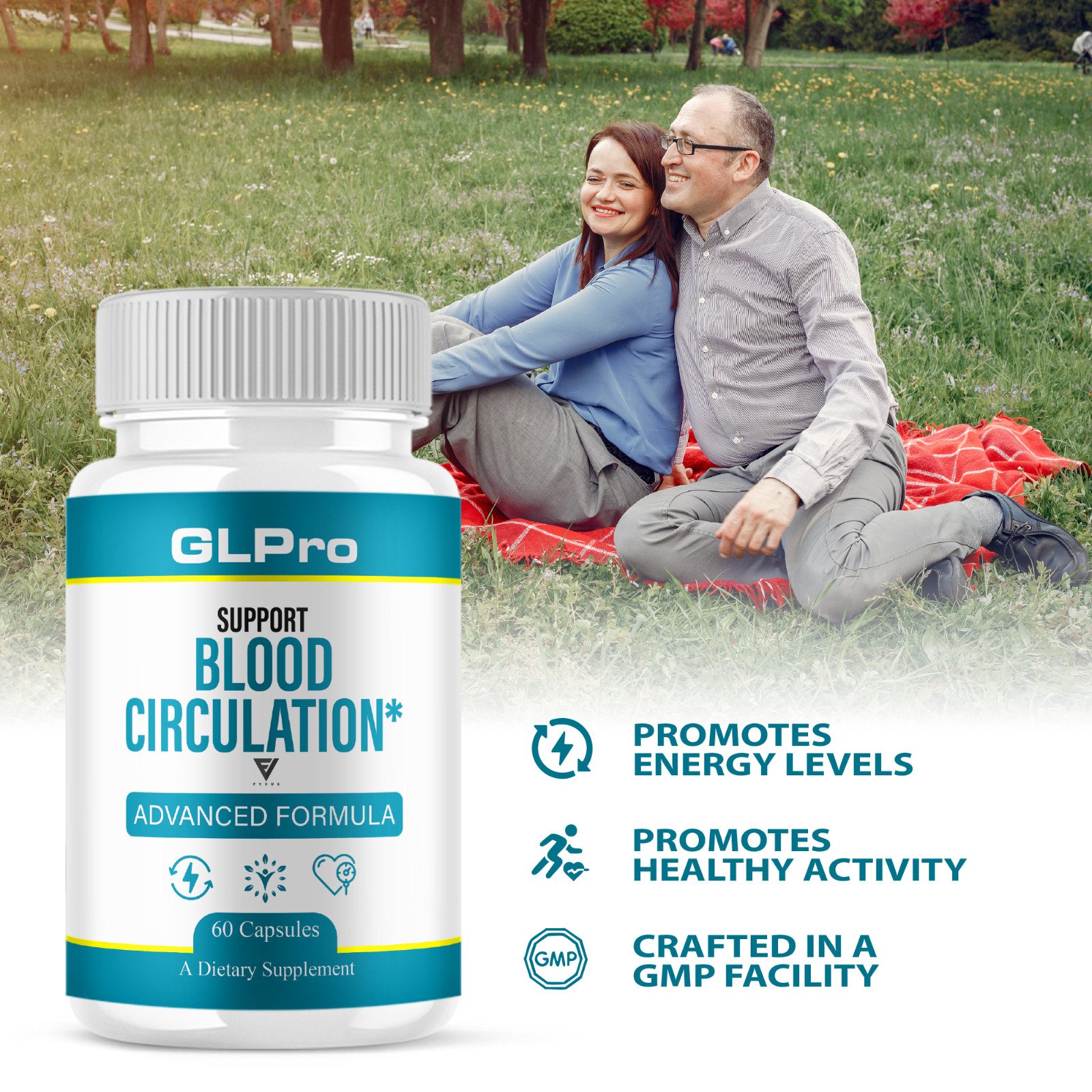 (5 Pack) GLPro Advanced Blood Support Supplement, GLPros Pills (300 Capsules)
