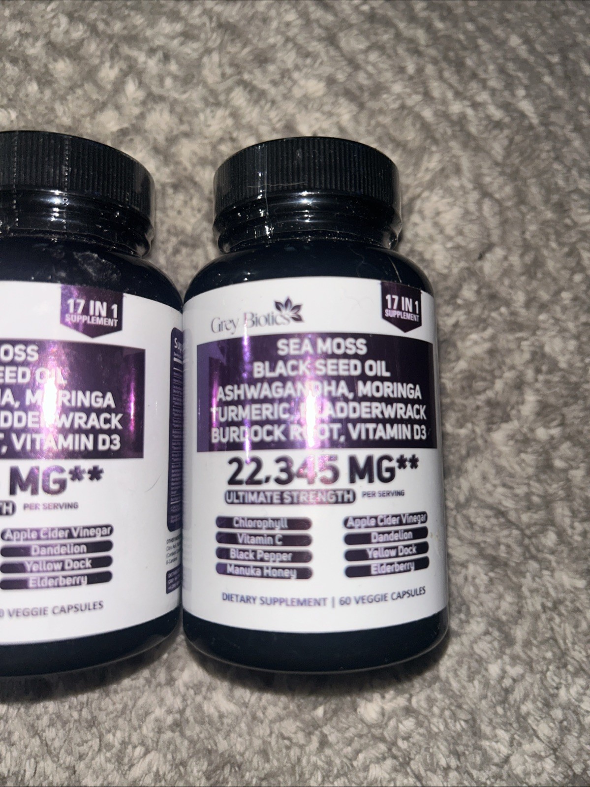 3x Grey Biotics 17 in 1 Supplements 60ct (180 Total) Exp 01/2026