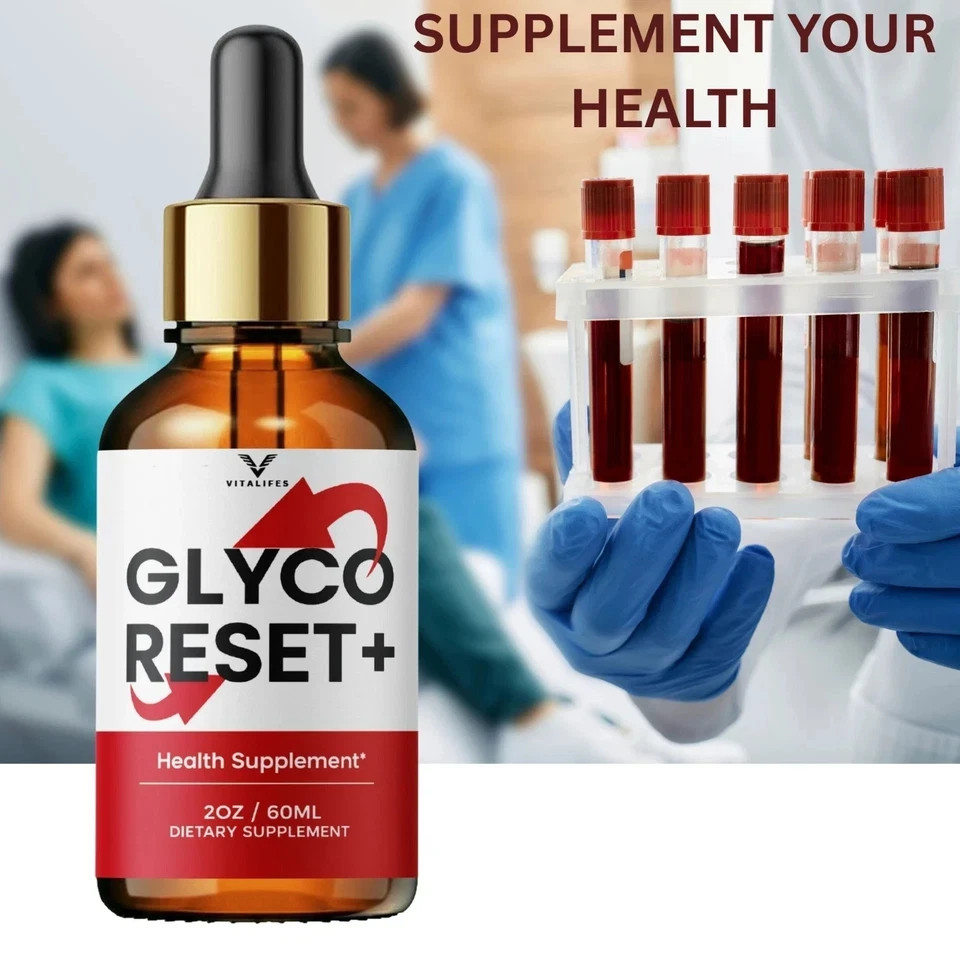 (2 Pack) Glyco Reset Drop Advanced Blood Support Supplement GlycoReset 30 Servs