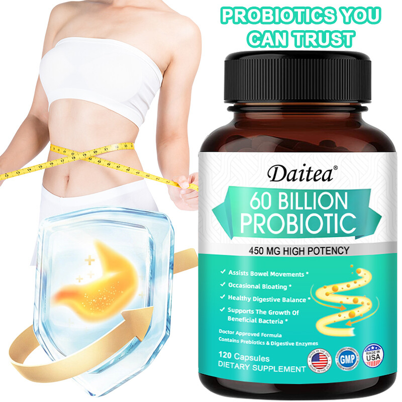 Probiotic & Prebiotic 60 Billion CFU Potency Immune Health 30 To 120 Capsules