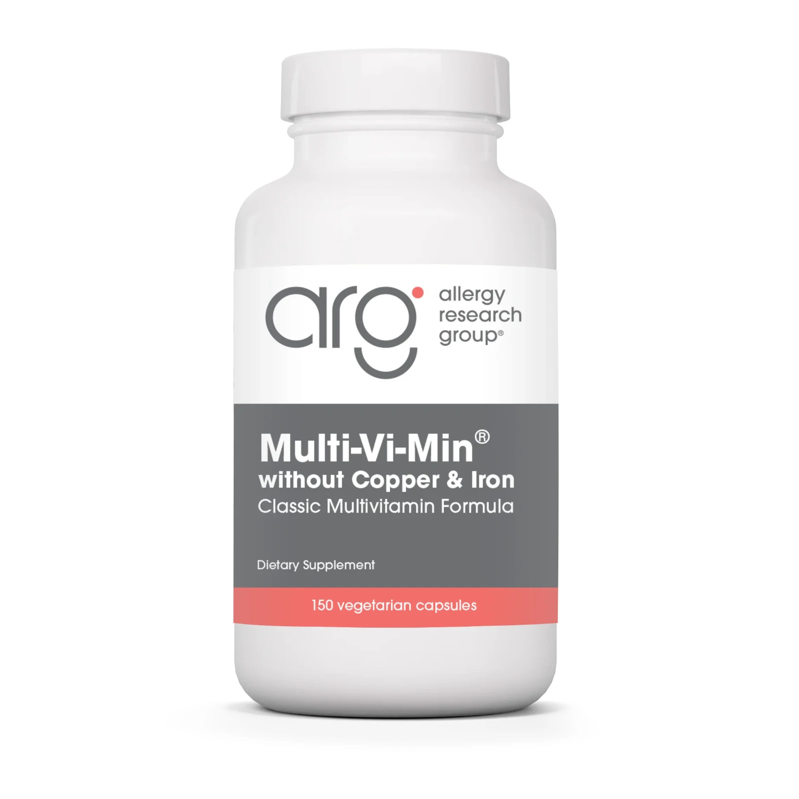 Multi-Vi-Min Without Copper & Iron 150 capsules Allergy Research Group