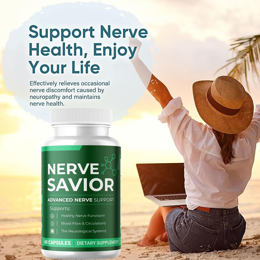 Nerve Savior Health Supplement Nerve Formula 60 Caps Blood Flow & Circulationt