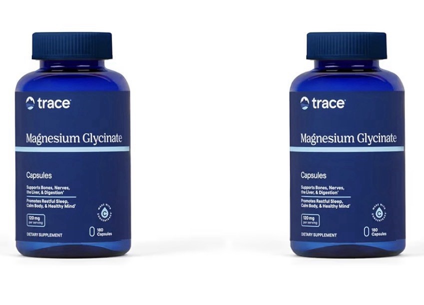 2 Pack Trace Minerals Magnesium Glycinate Gentle Healthy Bones Nerve Mind Sleep