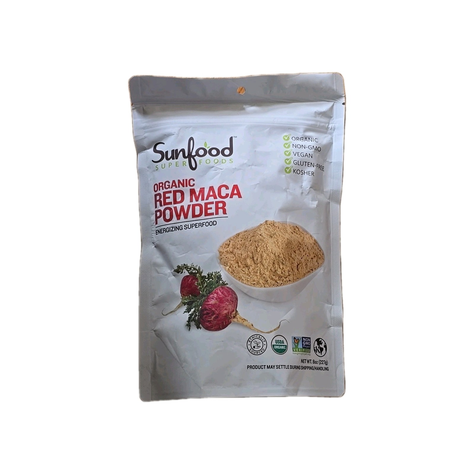 Sunfood Superfoods Organic Red Maca Powder, 8.0 oz