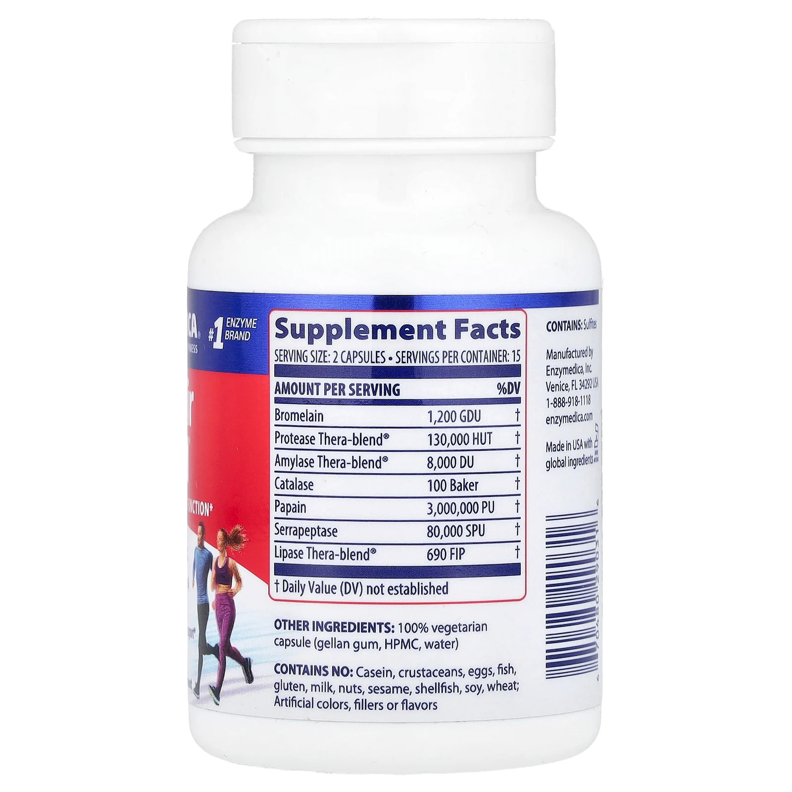 Enzymedica Repair Gold 30 Capsules Casein-Free, Dairy-Free, Egg-Free,