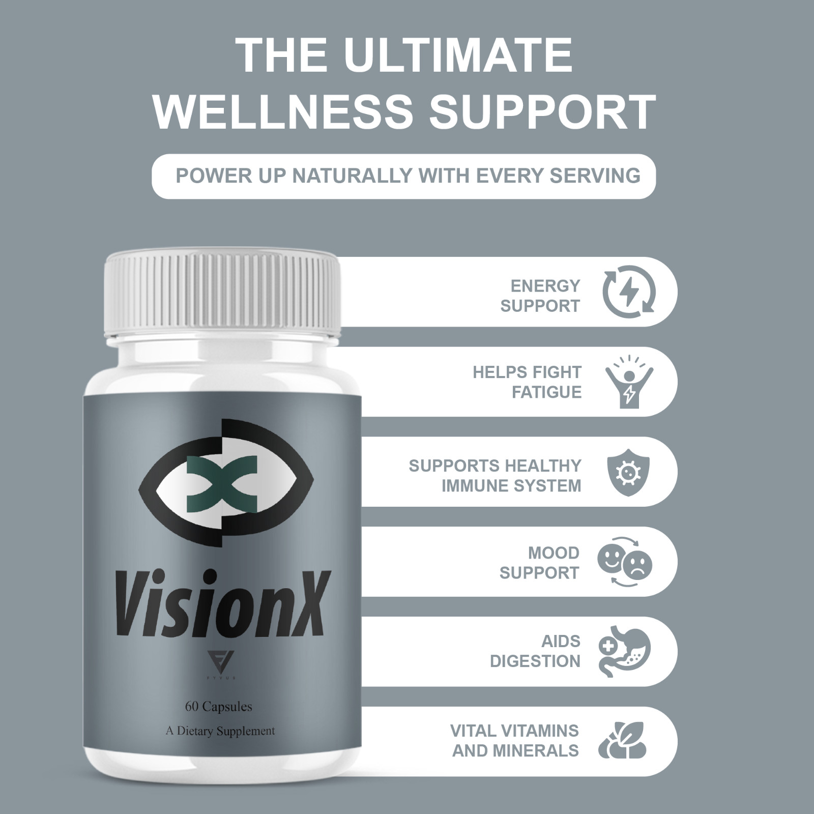 (5 Pack) VisionX Advanced Eye Health Support, Vision X Supplement (300 Capsules)
