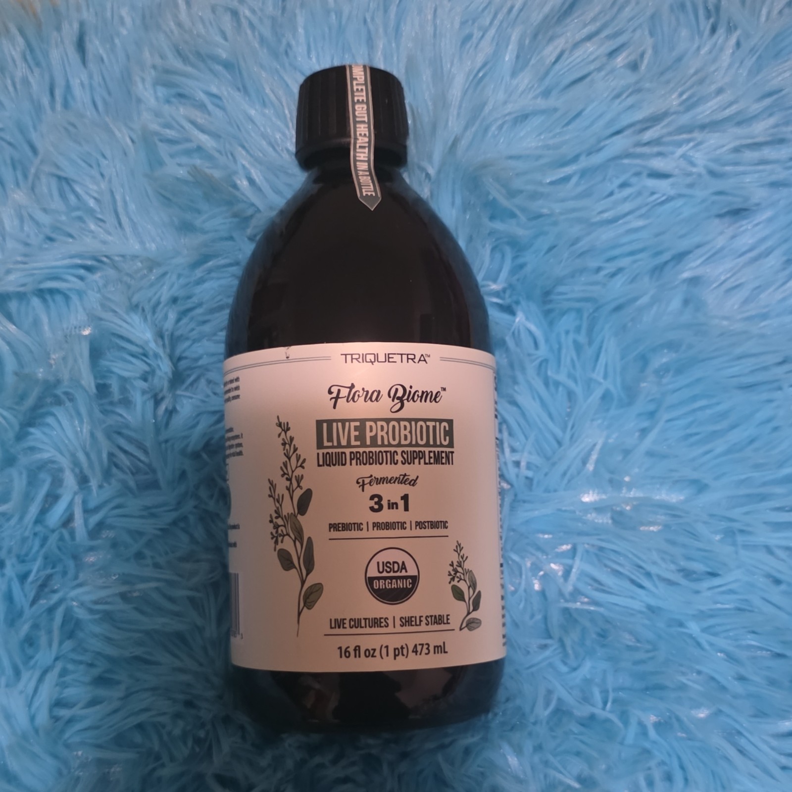 Triquetra Flora Biome Live Probiotic Liquid USDA Organic 16 fl oz GMO-Free