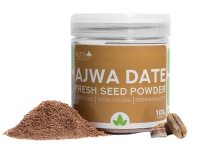 Ajwa Date Seed Powder – Unroasted – 100g – All Natural Nutrition Powder – Vegan