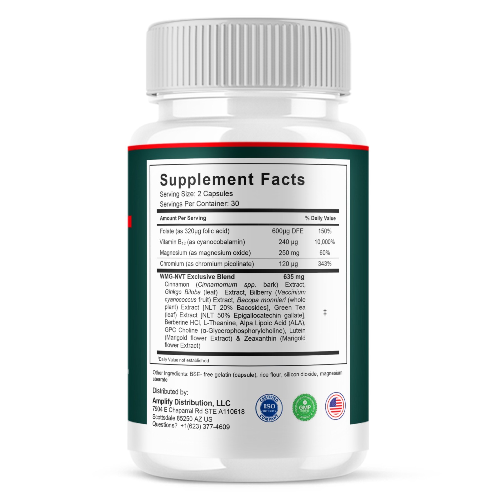 Primal Brain Supplement, Primal Brain Nootropic Pills (60 Capsules)