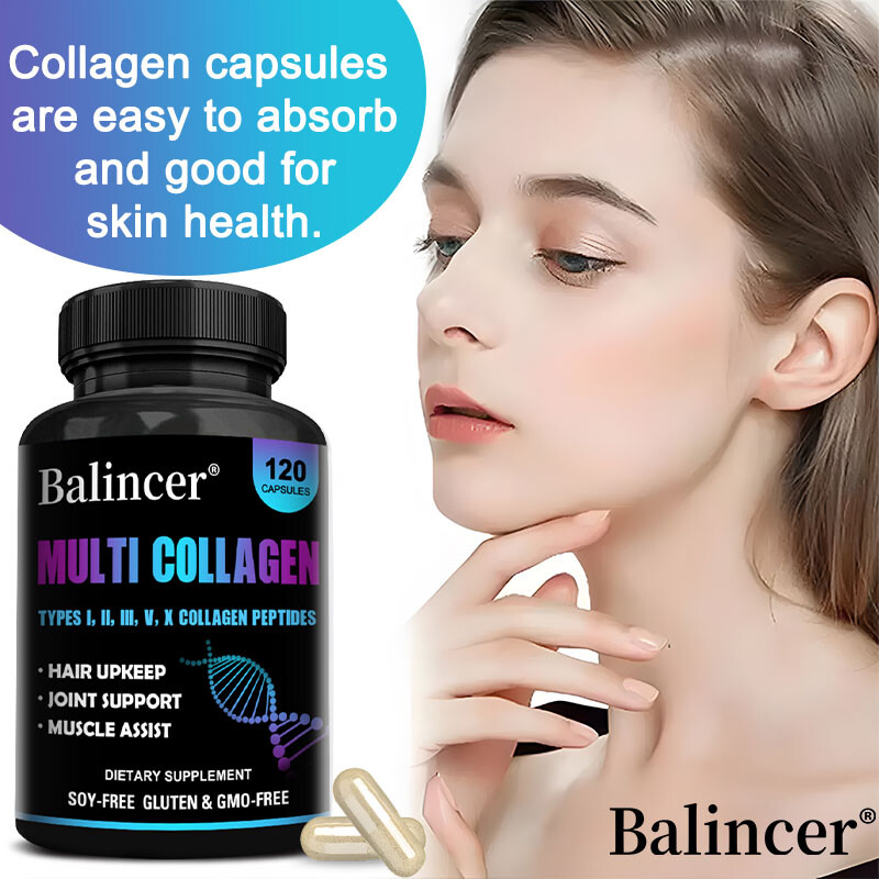 Multi-Collagen Capsules 1800mg – Enhanced Nourishment for Hair, Skin and Nails