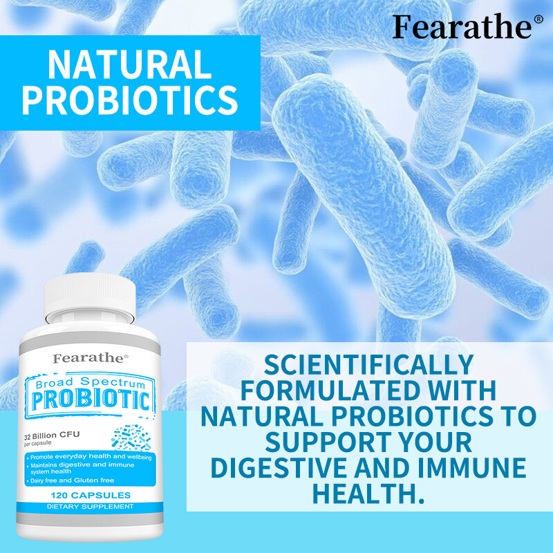 Broad Spectrum Probiotic 32 Billion CFU Digestive Immune Health Capsules